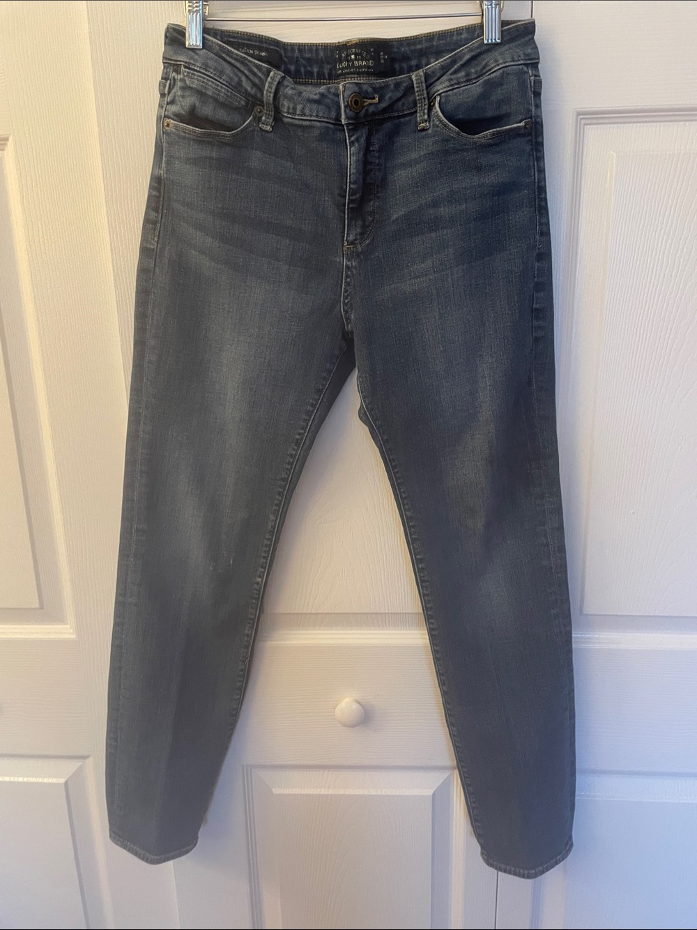 Lucky Brand Women's Skinny Jeans in Faded Black-Gray